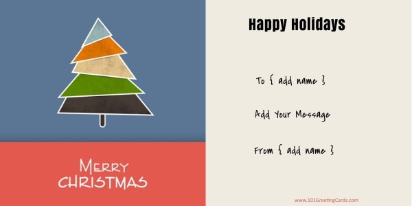 Christmas card template