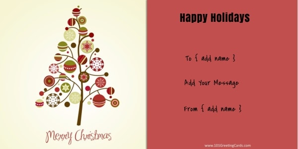 Personalized Christmas Card