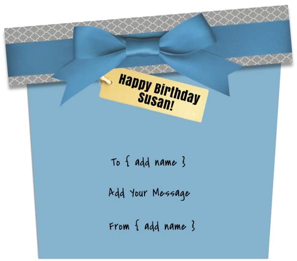 Free printable custom happy birthday card