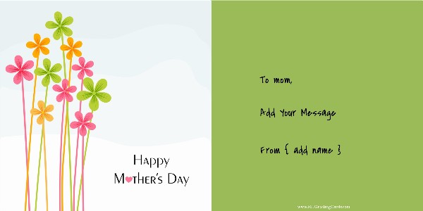 Printable Mother's Day card