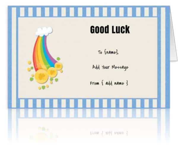 blue border with rainbow